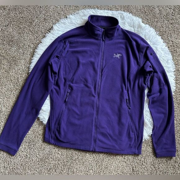 Arc’terex Delta LT Jacket Purple Full Front Zip Womens Size XL - Picture 1 of 12